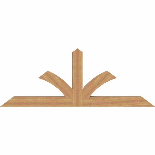 Ekena Millwork Richland Smooth Timber Gable Bracket, Western Red Cedar, 84"W x 31"H x 3 1/2"D x 5 1/2"F, 9/12 Pitch GBW084X31X0406RIC00SWR - main